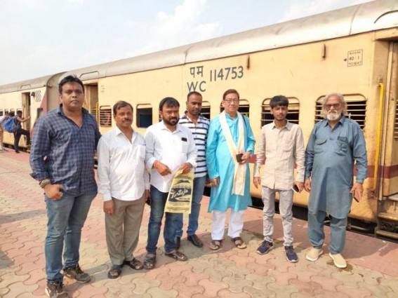 Tripura Congress left for Guwahati with Rail Connectivity Demands
